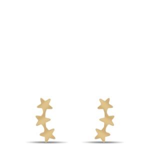 GOLD FILLED / STERLING SILVER STARS STUD EARRING